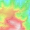 Topografische kaart El Calvitero, hoogte, reliëf