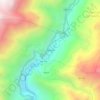 Topografische kaart Autisha, hoogte, reliëf