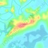 Topografische kaart Inhuma, hoogte, reliëf