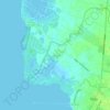Topografische kaart Lantad, hoogte, reliëf