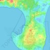 Topografische kaart Ebeltoft, hoogte, reliëf
