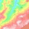 Topografische kaart Tota, hoogte, reliëf