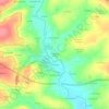 Topografische kaart La Ville aux Fèves, hoogte, reliëf