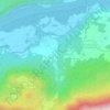 Topografische kaart Gotschuchen, hoogte, reliëf