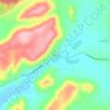 Topografische kaart Imón, hoogte, reliëf