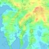 Topografische kaart Lann Vihan, hoogte, reliëf