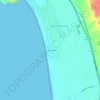 Topografische kaart La Serena Golf, hoogte, reliëf