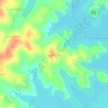 Topografische kaart Ganjigere, hoogte, reliëf