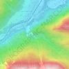 Topografische kaart Galitzenklamm, hoogte, reliëf