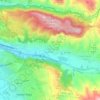 Topografische kaart Lancha del Genil, hoogte, reliëf