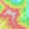 Topografische kaart Moila Top, hoogte, reliëf