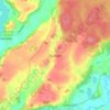 Topografische kaart Ramleje, hoogte, reliëf