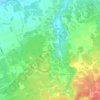 Topografische kaart Mojon, hoogte, reliëf