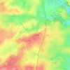 Topografische kaart La Petite Roche, hoogte, reliëf