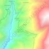 Topografische kaart Oshuna, hoogte, reliëf