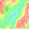 Topografische kaart Tinhela, hoogte, reliëf