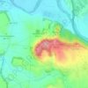 Topografische kaart Punto geodésico de Gazólaz, hoogte, reliëf