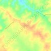 Topografische kaart Pueblo Nuevo, hoogte, reliëf
