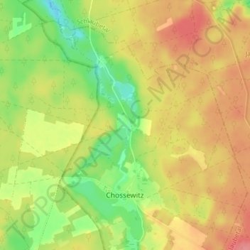 Topografische kaart Klingemühle, hoogte, reliëf