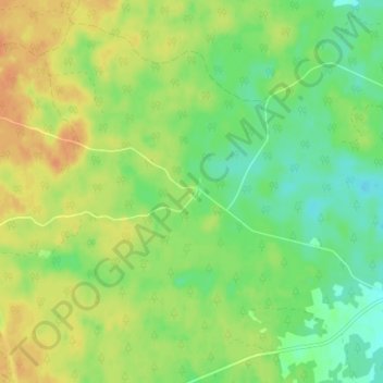 Topografische kaart Idhult, hoogte, reliëf