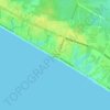 Topografische kaart Gulf Resort Beach, hoogte, reliëf