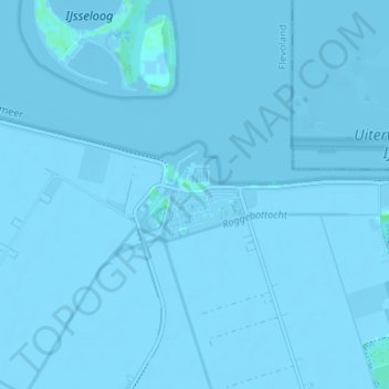 Topografische kaart Ketelhaven, hoogte, reliëf