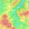 Topografische kaart Oberehe, hoogte, reliëf