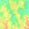 Topografische kaart Lanorven, hoogte, reliëf