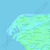 Topografische kaart FRACC. MARINA DEL REY, hoogte, reliëf