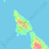 Topografische kaart Pulau Pagai Utara, hoogte, reliëf