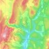 Topografische kaart Boulinette, hoogte, reliëf