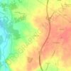Topografische kaart Ramalheiro, hoogte, reliëf