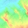 Topografische kaart Bassadaure, hoogte, reliëf