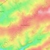 Topografische kaart Xhendelesse, hoogte, reliëf