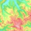 Topografische kaart Lamostonie, hoogte, reliëf