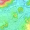 Topografische kaart Volcà del Montsacopa, hoogte, reliëf