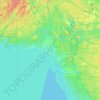 Topografische kaart Dokis Island, hoogte, reliëf