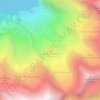 Topografische kaart Fründen, hoogte, reliëf