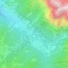 Topografische kaart Armentarola, hoogte, reliëf