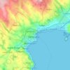 Topografische kaart Penzance, hoogte, reliëf