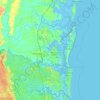 Topografische kaart Laurel Island, hoogte, reliëf