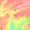 Topografische kaart Torrecuadrada de los Valles, hoogte, reliëf