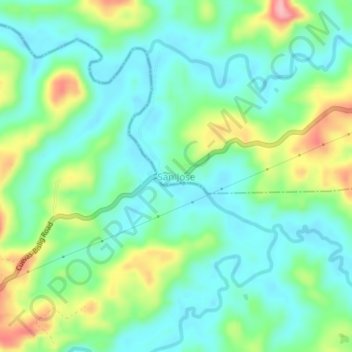 Topografische kaart San Jose, hoogte, reliëf