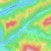Topografische kaart Gschwendt, hoogte, reliëf