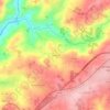 Topografische kaart Pinheiro, hoogte, reliëf