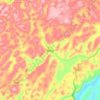 Topografische kaart Banggu, hoogte, reliëf