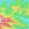Topografische kaart Steinbergalm, hoogte, reliëf
