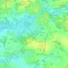 Topografische kaart La Championniere, hoogte, reliëf