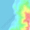Topografische kaart Nalkan, hoogte, reliëf