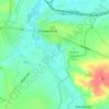 Topografische kaart Błonie Rzeźnicze, hoogte, reliëf